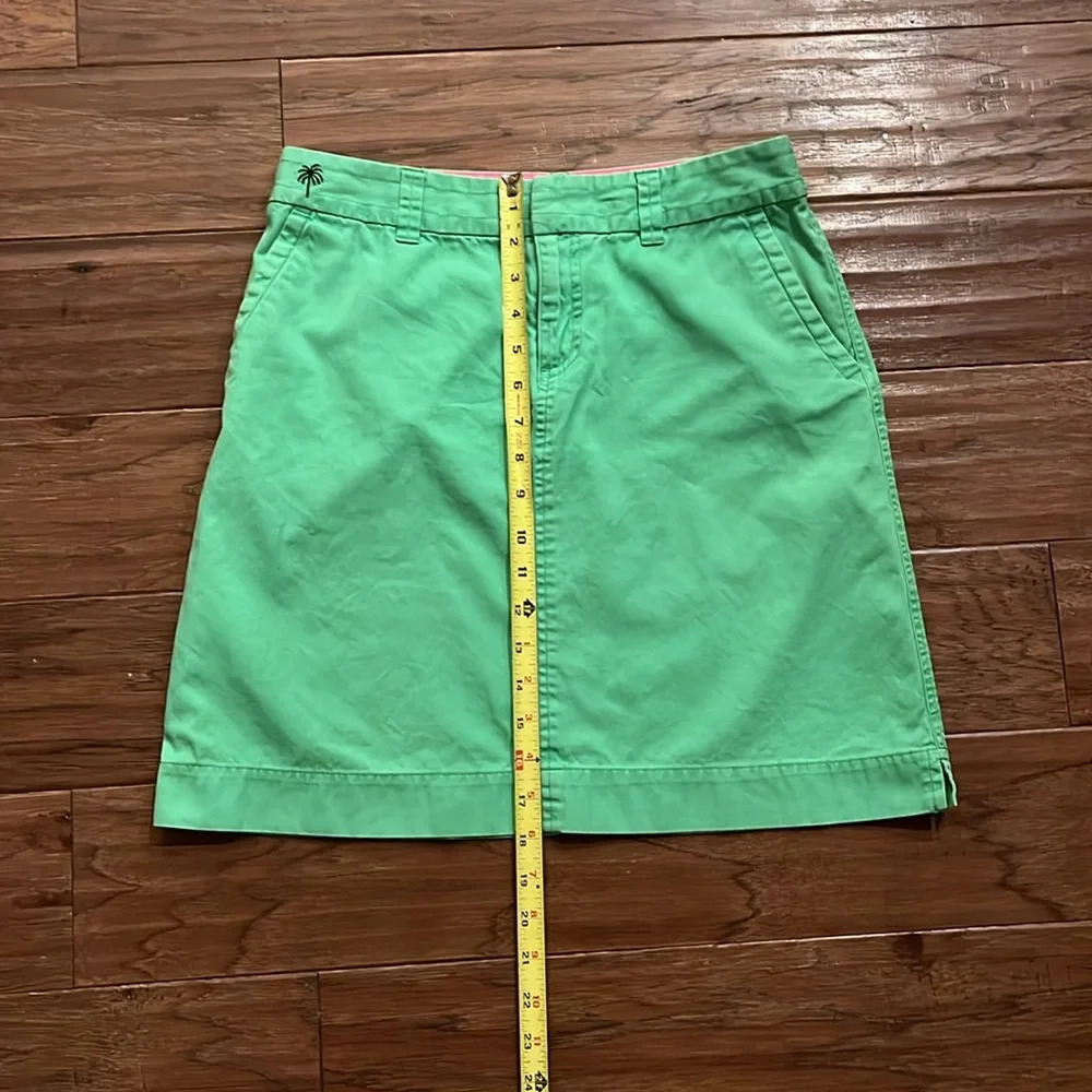 Lilly Pulitzer Green Midi Skirt Size 2 - Picture 5 of 7